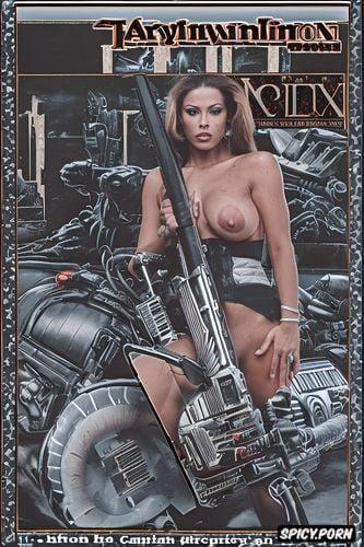 megadrive videogame graphics, nude woman with chainsaw, motorcycle
