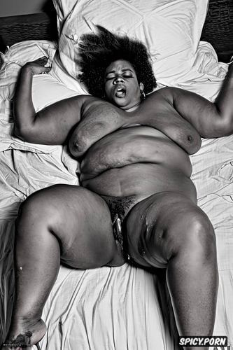 bbw ssbbw ghetto black 50yo massive busty mature african woman with a massive huge red afro nappy intricate