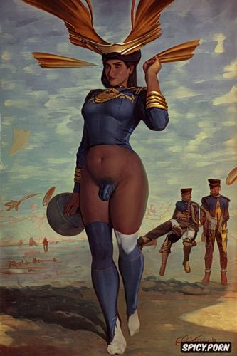 erection futunari, sailormoon woman, nazi officer, jules bastien lepage oil painting