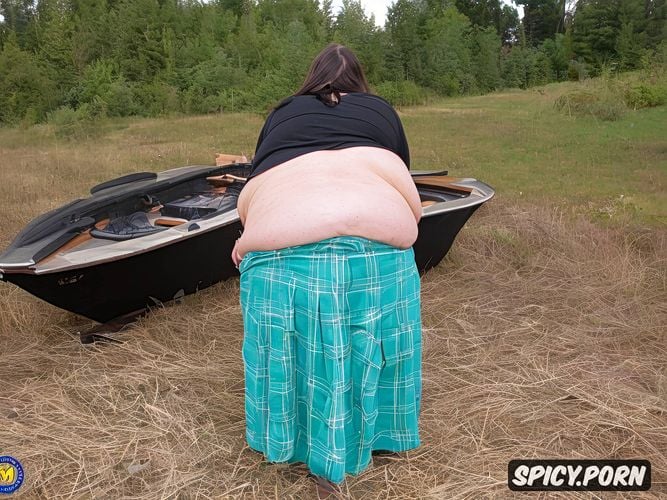 80 years old, fupa, white woman, big ass, boat, cowgirl, massive saggy boobs