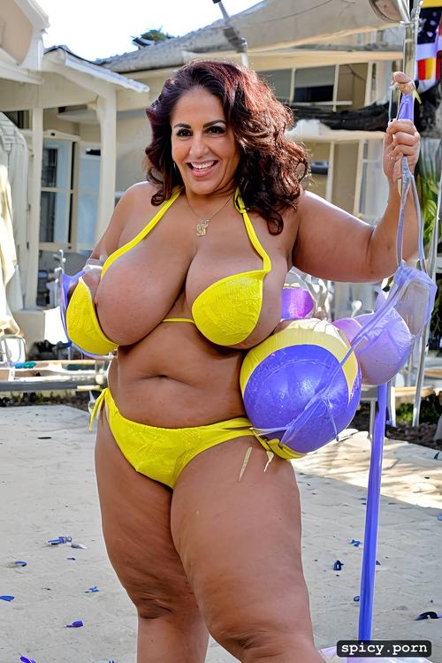 full body view, anatomically correct curvy body, intricate beautiful dancing costume with bikini top