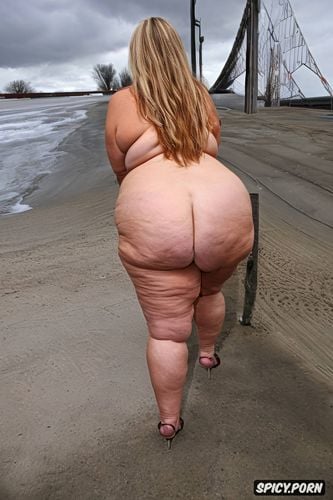 pov, rear view, high res, perfect anatomy, enormous saggy ass