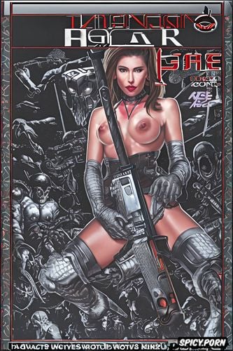 nude woman with chainsaw, violenza, devil, thai woman, 32 bit graphics