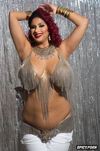 color photo, hourglass body, busty, gigantic bulging boobs, very wide hips