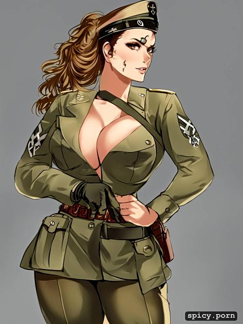 military, porn, fascist, nazi woman ww2, boobs, swastika nazism