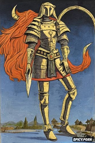 knight, primitive art, princess demon, paolo uccello, holy, medieval art