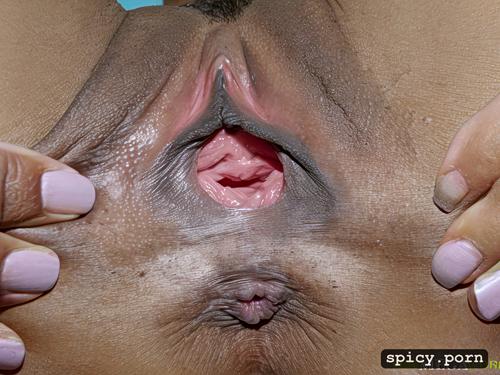 her well lit detailed cervix is seen, nsfw, closeup gynecologic view of an older woman s massively gaping vagina and anus