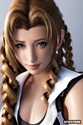 ultra detailed, ultra realistic, aerith gainsborough final fantasy vii remake tight outfit beautiful face masterpiece