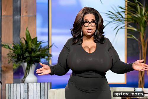 oprah winfrey, catfight, naked, enormous breasts, philosophical