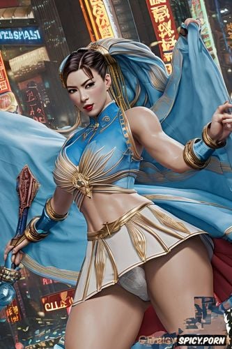 fat hips, long dress, hairy vagina, fat thighs, chun li streetfighter