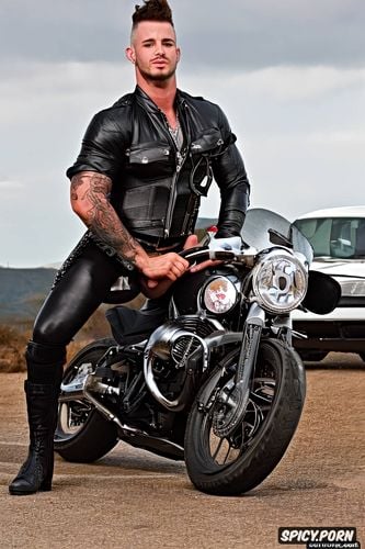 gay leather bikers