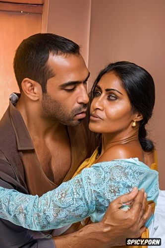 an exploited young beauty suburban indian housekeeper, degrading and exploiting the vulnerable servant