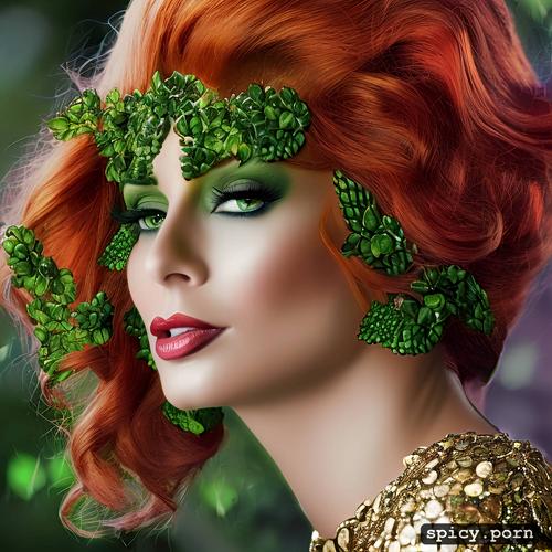 lucille ball as poison ivy gorgeous symmetrical face, dramatic