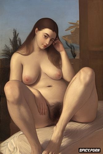 extra wide hips, paul peter rubens, pale skin, full body in frame