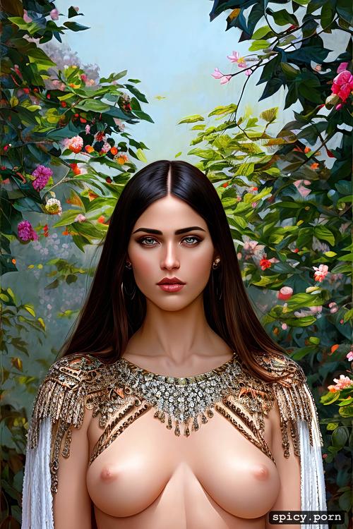 latin woman with detailed face, photorealistic, full body, armors