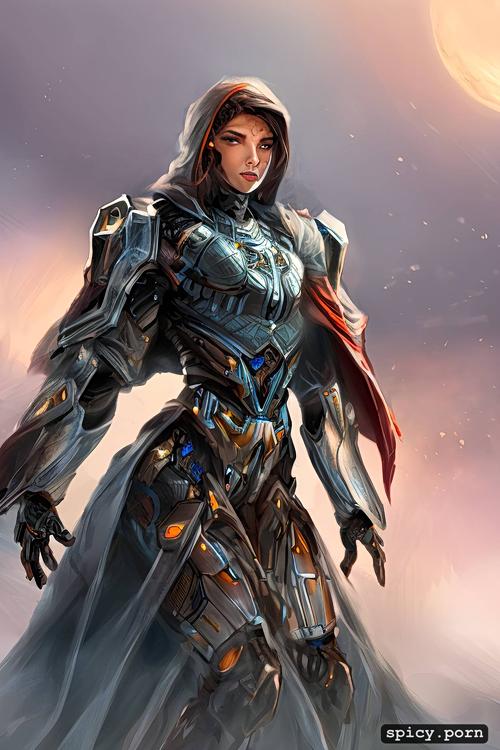 human, techno organic exoskeleton armor, color, sketch, wide field of view