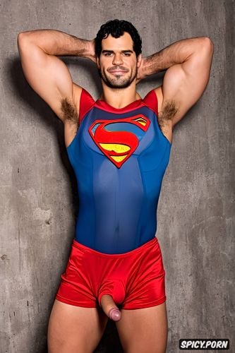 completely naked male, superman one man alone, showing big dick big erect penis xxl