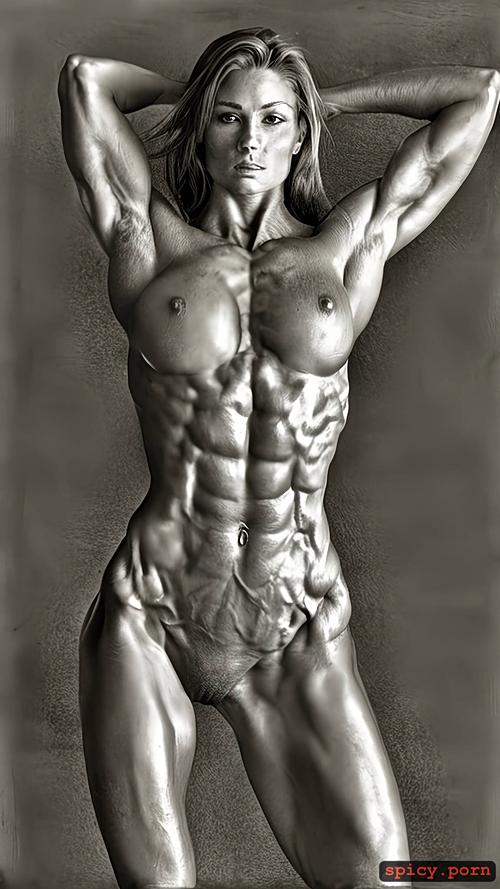 muscular female, wipped, ultra detail, masterpiece, slave
