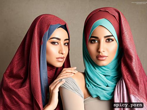 ultra detailed, jilbab, 20 yo, masterpiece, highres, 8k, solid colored