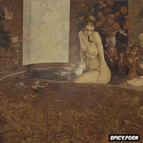 paolo uccello oil painting, fingering, post impressionist fauves erotic art