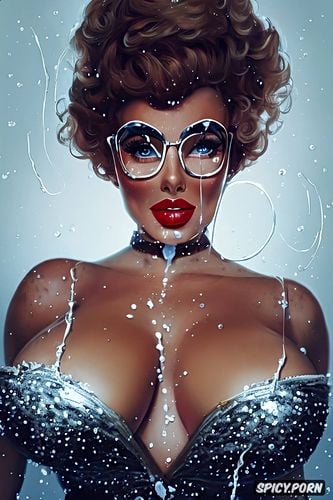 sophia loren, sperm on glasses, sperm on face