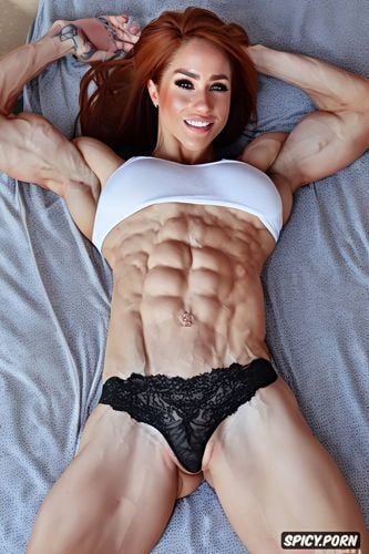 very muscular bodybuilder female teen, meghanmarkle ginger athletic female college student