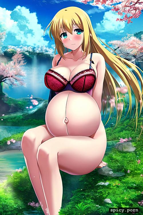 pregnant, sexy lingerie model, sakura utchiha, 8k, pissing, nude