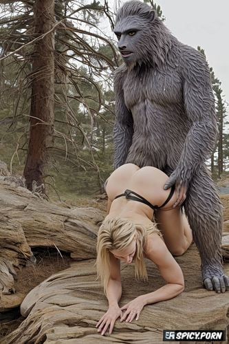 intent on effective copulation, surprised by ecstasy generated big sasquatch dick