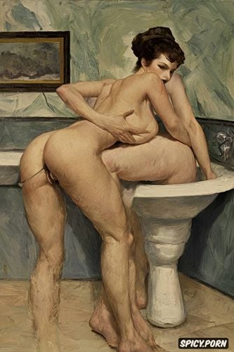 cézanne, modern post impressionist fauves erotic art, fat legs