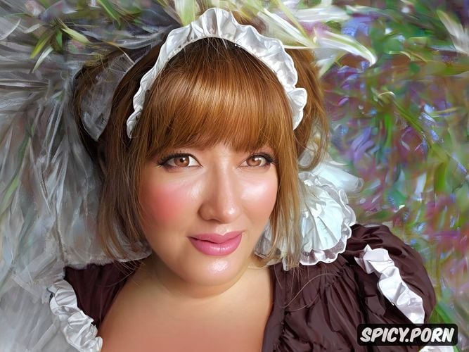 ultra detailed ultrarealistic vivid colors devastated drunk maid