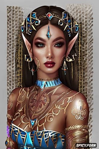 high resolution, ultra detailed, ultra realistic, princess zelda the legend of zelda beautiful face young tattoos masterpiece