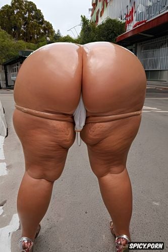 naked thick bbw1 6 bending over with two hands reaching back spreading her huge plump ass1 9 showing detailed anus1 4