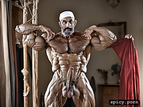 masterpiece, realistic whole body shot, horny, bodybuilder, one alone handsome