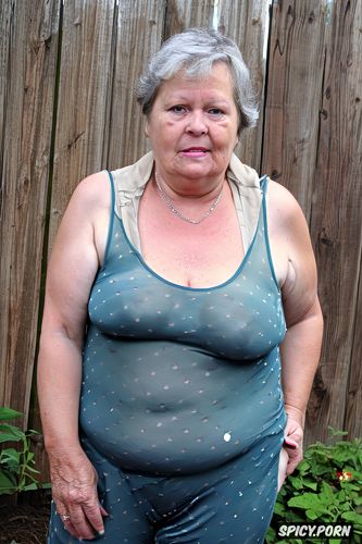 fat chubby grandmother, photorealistic, nude, symmetric faces