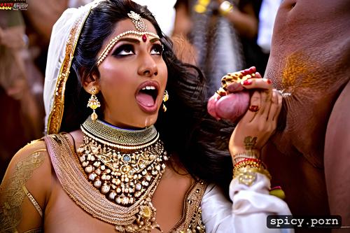 pierced clitoris, princess, princess opening mouth and drinking husband s urine