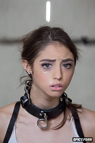 sundress, israeli female, extremely petite1 4, restrained, sad face