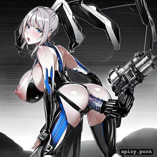 laser weapons, high sharpness, groping boobs, ultra detailed background