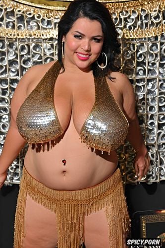 traditional classic belly dance costume with matching bikini top