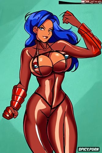female superhero, african american, exhibitionist, stripper