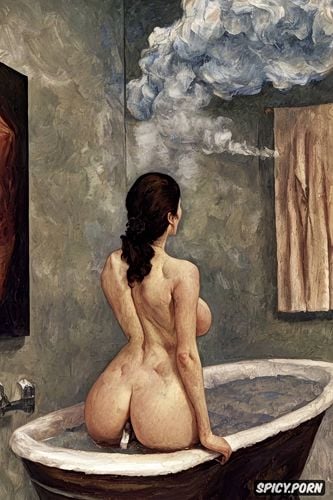 fat legs, smoke, cézanne, modern post impressionist fauves erotic art