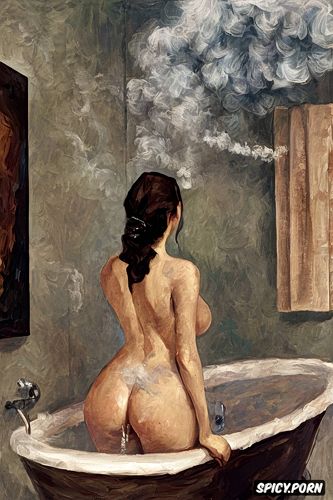 fat legs, smoke, cézanne, modern post impressionist fauves erotic art