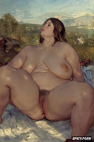 courbet, smoke, fat ass, squishy boobs, asian iranian woman