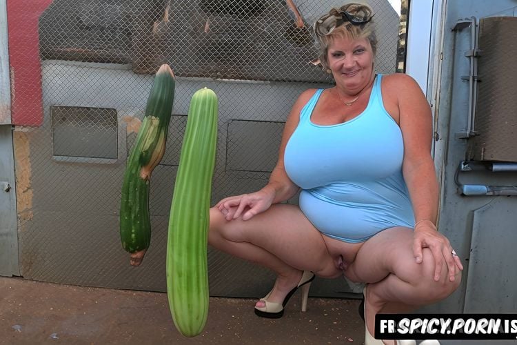 ordinary trailer trash redneck sexy middle aged woman with gigantic tits out of tight top and daisy dukes