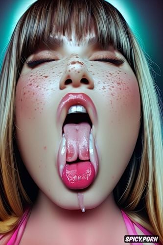 ahegao, ultra realistic face, begging, hands behind head, orgasm