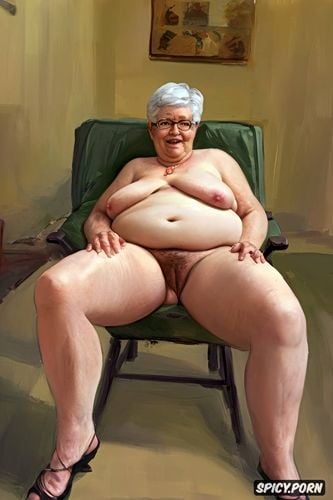 pale blonde european very fat granny add fat spreading legs showing off dirty poo ass with hairy fat wide open vagina