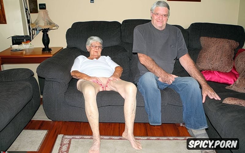 west virginia granny, naked on couch legs spread, ninety