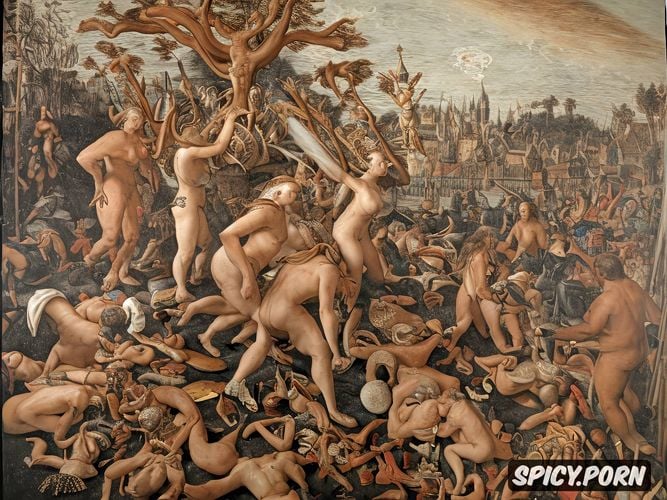 close up witches sabbath baroque painting by frans francken ii