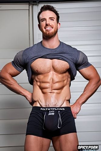 solo, amazing smile, gay, cum on chest white male, ultra detailed