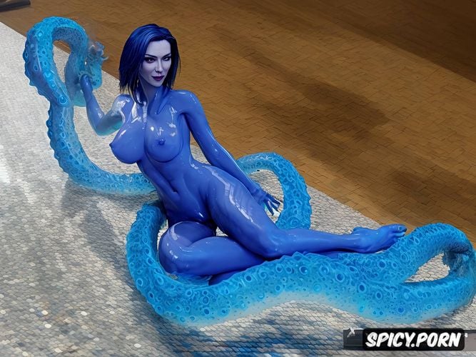 big tits, ambush fuck, athletic, great legs, digital blue, blue purple skin
