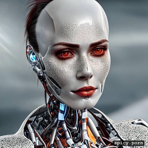 robotic white parts1 3, hdr1 7, cyborg, epic realistic1 7, 8k